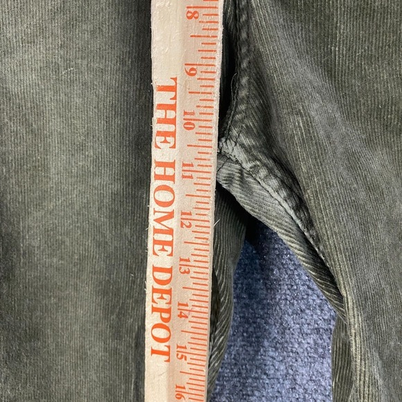 Quicksilver Corduroy Pants Men's 25x25 Straight Tapered Fit Youth Green Cotton‎ - Picture 4 of 10